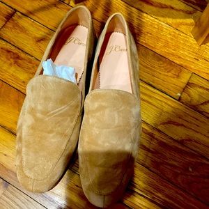 J. Crew beige/tan suede loafers